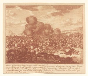 Bataille entre les troupes impériales et les Espagnols en Sicile, juin 1719 - Anonymous