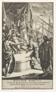 Soldat présente un livre au roi - Anonymous