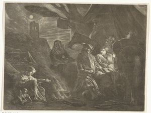 Soldaten aan de maaltijd - Anonymous