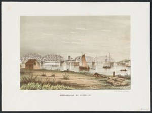 Pont ferroviaire à Dordrecht, 1872 (De Voornaamste Spoorwegbruggen in Nederland) - Anonymous