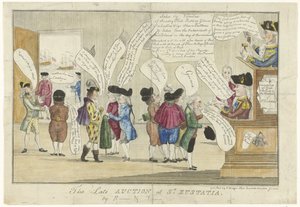 Caricature des Anglais à Saint-Eustache, 1781 - Anonymous