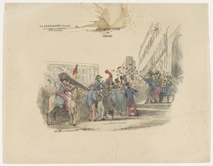 Caricature de la distribution des croix d