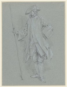 Homme debout avec tricorne - Anonymous