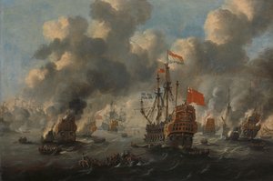Le raid néerlandais sur la Medway, 1667 - Anonymous