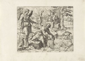 Tobias attrape le poisson (Histoire de Tobias) - Anonymous