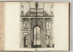 Arc de triomphe avec la grue, 1594 - Anonymous
