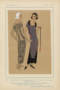 Très Parisien, 1923, No 10: DISCUSSION. - En marocain imprimé - Anonymous