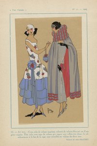 Très Parisien, 1923, No 11: 15. - AU BAL. - Cette robe de velours...
