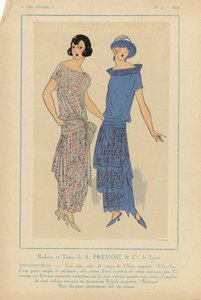 Très Parisien, 1923, No. 3: Rubans et Tissus de A. PRÉVOST...SENTIMENTALES... - Anonymous