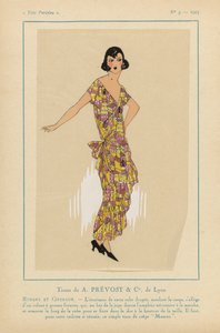 Très Parisien, 1923, No. 3: Tissus de A. PRÉVOST...Rubans de Grenade. - Anonymous