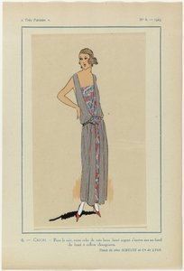 Très Parisien, 1923, No 6: 6.- CRICRI. - Pour le soir, cette robe... - Anonymous