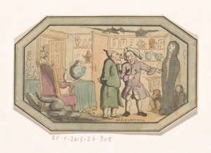 Deux antiquaires dans un intérieur