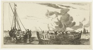 Deux navires : un allégeur d