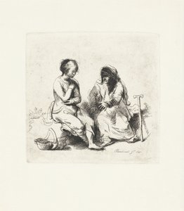 Deux femmes en conversation - Anonymous