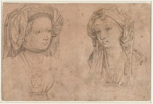 Deux têtes de femmes - Anonymous