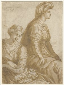 Deux femmes assises - Anonymous
