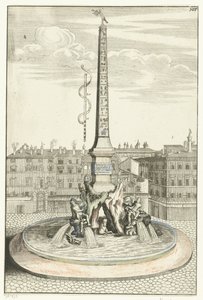 Fontaine des Quatre Fleuves (Architectura Curiosa Nova) - Anonymous