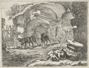 Quatre chiens près d