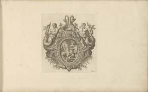 Vignette avec deux tritons - Anonymous