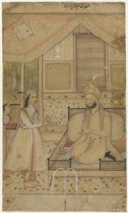Prince avec deux servantes - Anonymous