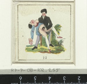 Couple amoureux dans un bosquet