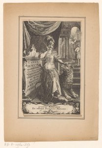 Femme avec lion - Anonymous