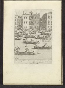 Course de gondoles et de bateaux à rames à Venise - Anonymous