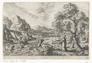 La pêche miraculeuse (Landschappen met mythologische en bijbelse voorstellingen) - Anonymous