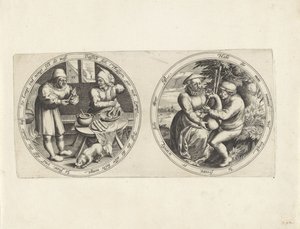 Fabricants de saucisses et une joueuse de cornemuse - Anonymous
