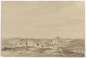 Extraction de sable dans les dunes près de La Haye, 1846 - Anonymous