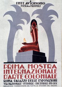 Affiche publicitaire pour la première exposition d