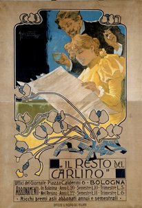 Affiche publicitaire pour «Il resto del Carlino» - Anonymous Anonymous