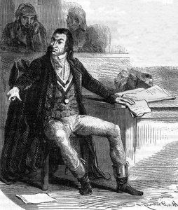 Antoine Quentin Fouquier de Tinville, dit Fouquier-Tinville (1746-1795), législateur et révolutionnaire français, accusateur public du Tribunal révolutionnaire - Gravure dans « Histoire des Girondins » par Alphonse de Lamartine (1790-1869) 1865-1866 - Coll - Anonymous Anonymous