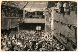 Célébration du culte catholique à Porrentruy, Suisse en 1874, d