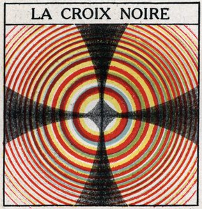 Double réfraction : la croix noire. Illustration anonyme de 1925. Collection privée. - Anonymous Anonymous