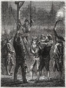 Exécution de Thomas de Mahy (1744-1790), Marquis de Favras - Paris, le 19 février - Anonymous Anonymous
