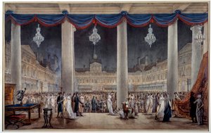 Exposition des produits industriels dans la cour du Louvre en 1801 - Anonymous Anonymous