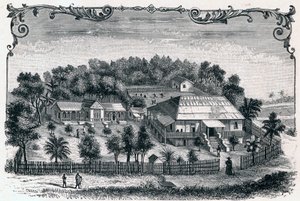 Vue extérieure du presbytère et de l