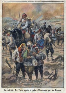 Première Guerre mondiale 1914-1918. La retraite des Turcs après la prise d