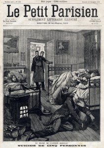 Cinq suicides avenue Marceau à Paris. Dans « Le Petit Parisien » du 21/11/1897. Collection privée - Anonymous Anonymous