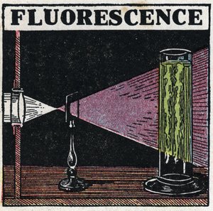 Fluorescence : preuve de la fluorescence des corps. Illustration anonyme de 1925. Collection privée.
