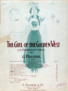 Frontispice de la partition musicale de La Fille de l