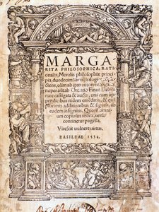 Frontispice de la Margarita Philosophica