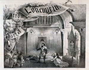 Illustration pour la scène 2, acte III de Lohengrin, opéra de Wagner