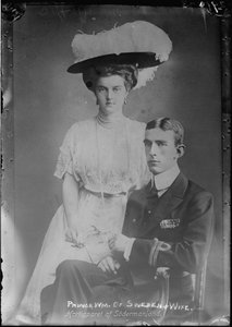 La grande duchesse Marie Pavlovna Romanova (1890-1958) et le prince Guillaume de Suède (1884-1965) - Grande duchesse Maria Pavlovna et prince Wilhelm, duc de Södermanland - Anonyme. Photographie, vers 1910. Collection privée - Anonymous Anonymous
