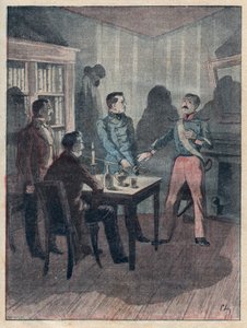 Le jurement par Bories - gravure dans Les quatre sergents de La Rochelle grand récit historique et dramatique par Jules Beaujoint - vers 1900 - Anonymous Anonymous