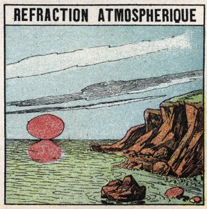 Réfraction de la lumière : la réfraction atmosphérique donne l