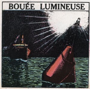 Signaux lumineux : bouée lumineuse. Illustration anonyme de 1925. Collection privée. - Anonymous Anonymous
