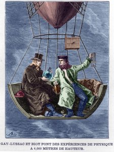 Louis-Joseph Gay-Lussac et Biot font des expériences de physique à 4 000 mètres d
