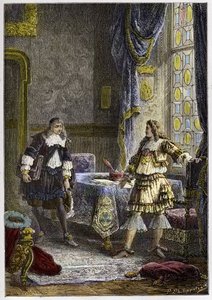 Louis XIV congédie Nicolas Fouquet - gravure de "L